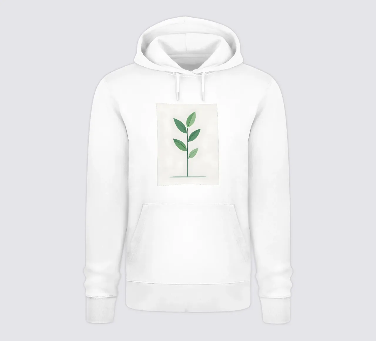 ramo vettoriale semplice felpa con cappuccio da botanical shop