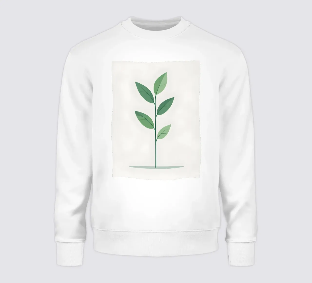 ramo vettoriale semplice felpa da botanical shop