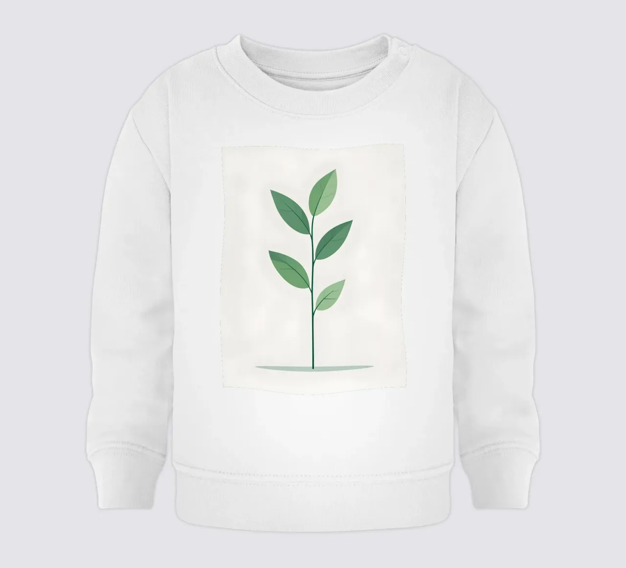 ramo vettoriale semplice felpa neonato da botanical shop