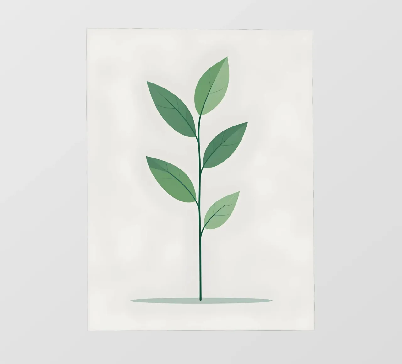 ramo vettoriale semplice pellicola backlit da botanical shop