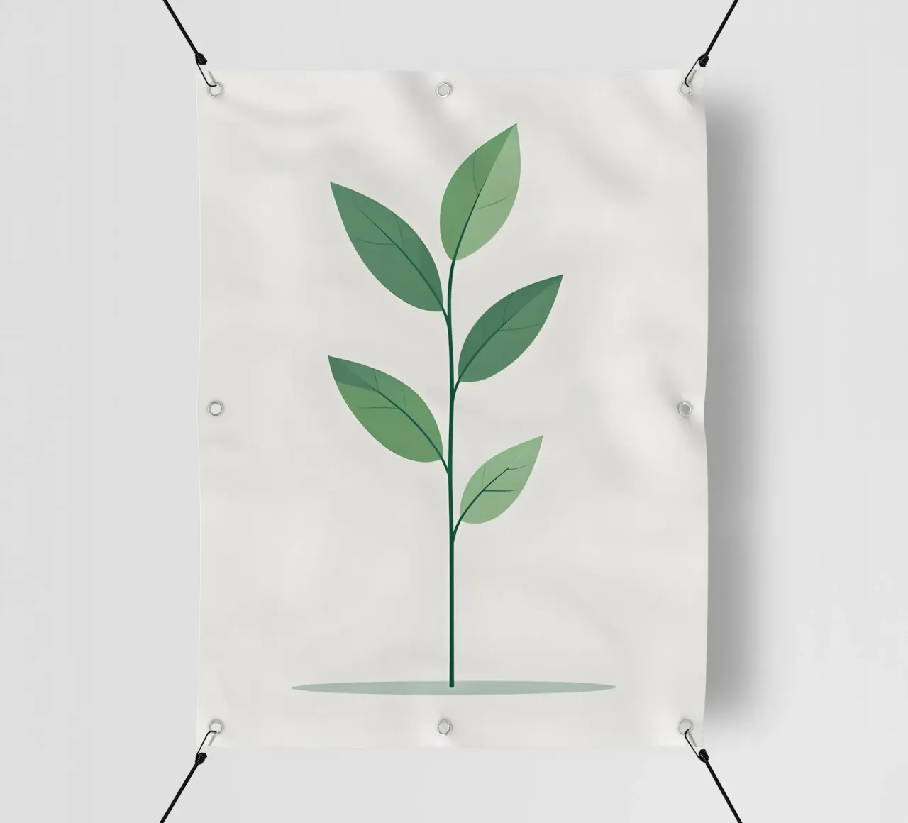 ramo vettoriale semplice telo in pvc da botanical shop