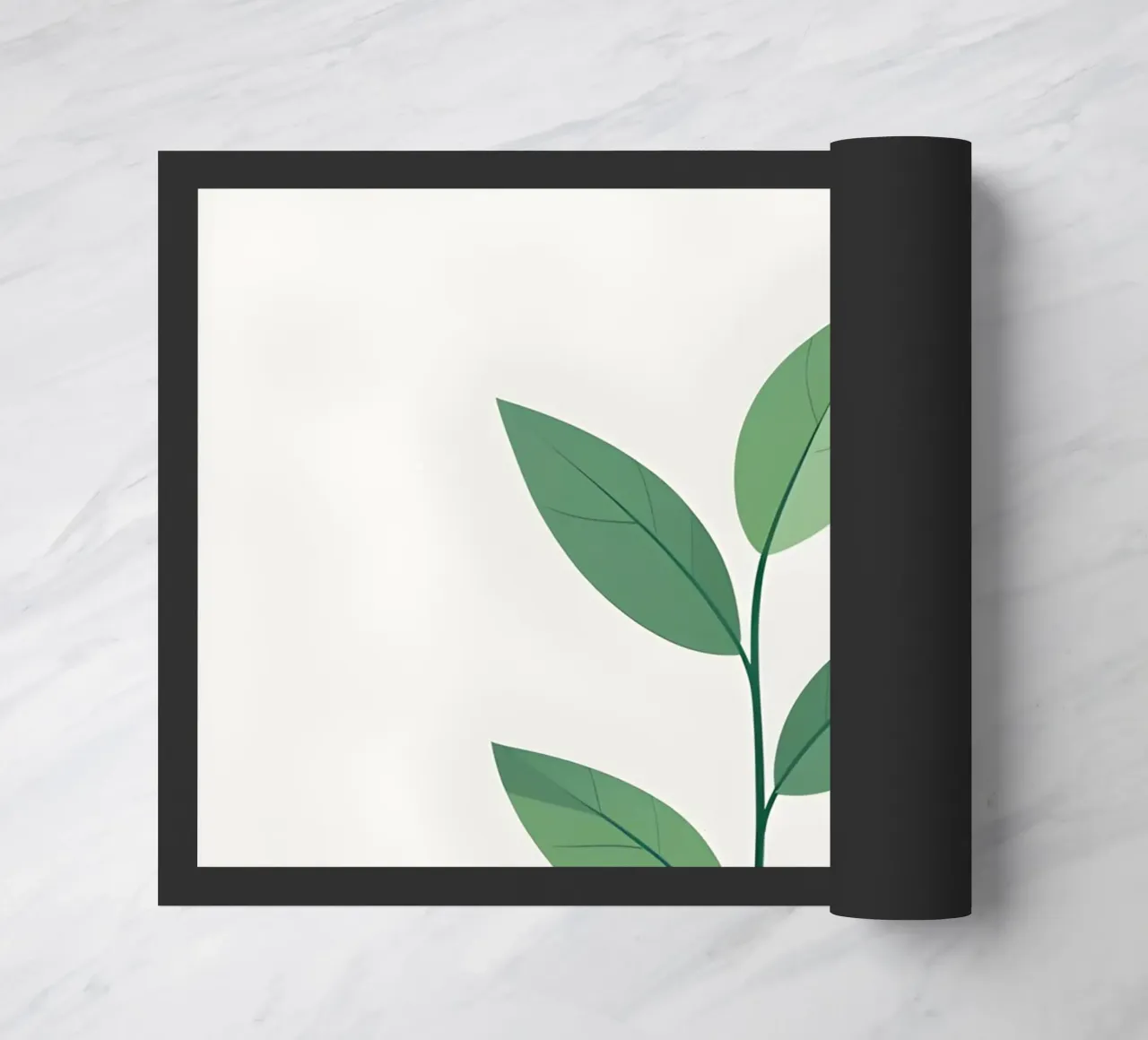 ramo vettoriale semplice zerbino da botanical shop