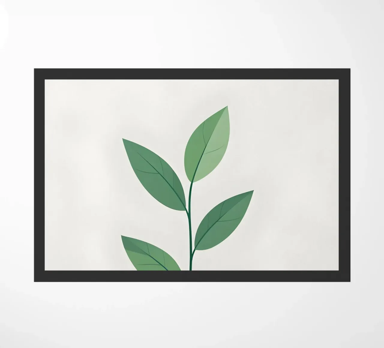 ramo vettoriale semplice zerbino da botanical shop