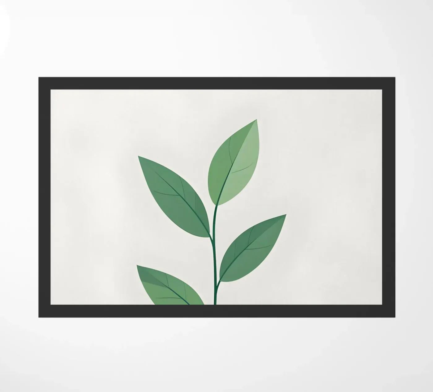 ramo vettoriale semplice zerbino da botanical shop