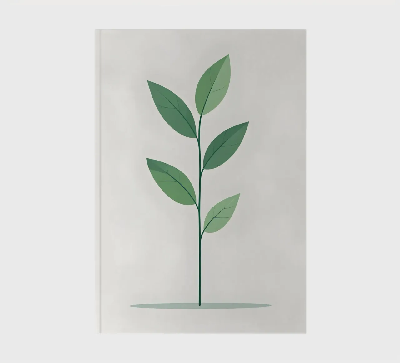 simple vector branch notebook by botanical shop