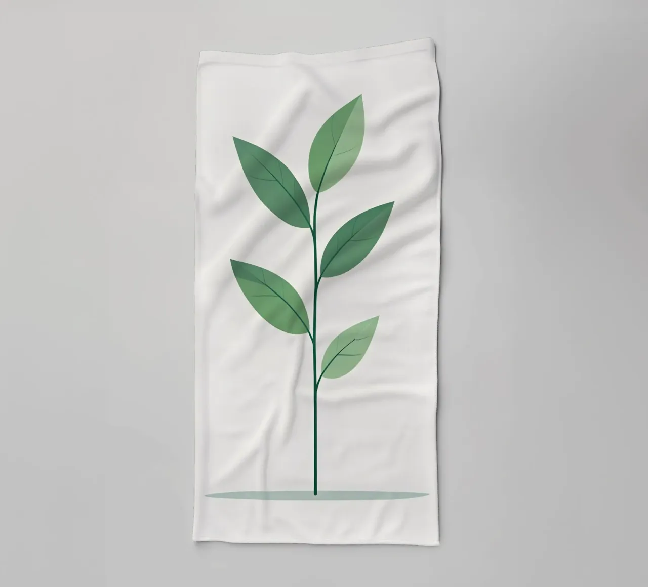 simple vector branch towel by botanical shop
