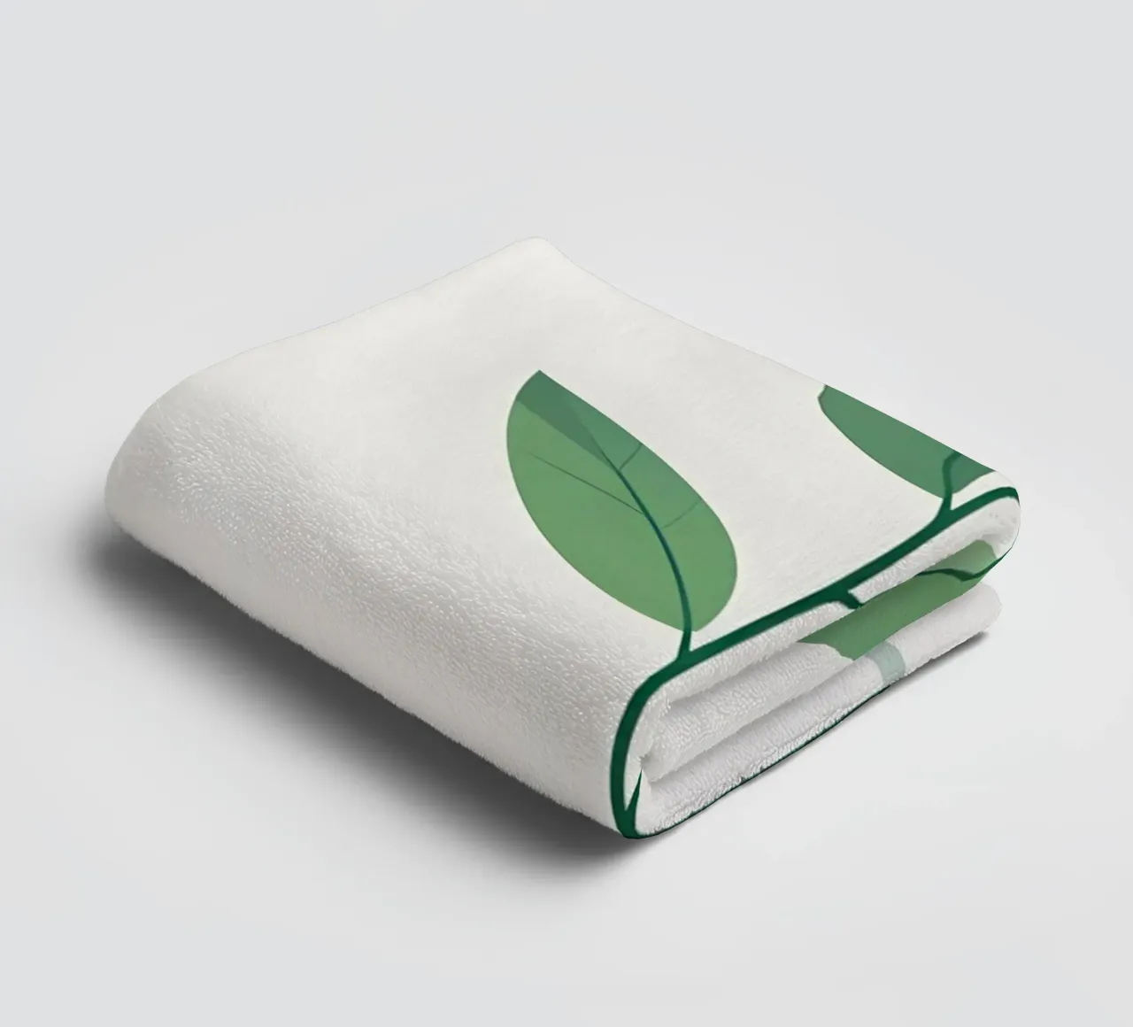 simple vector branch towel by botanical shop