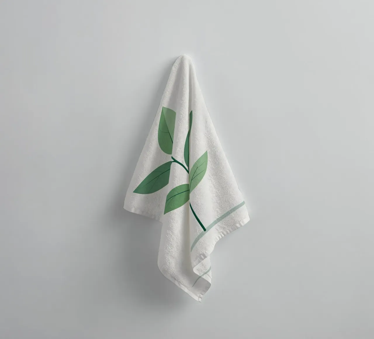 simple vector branch towel by botanical shop