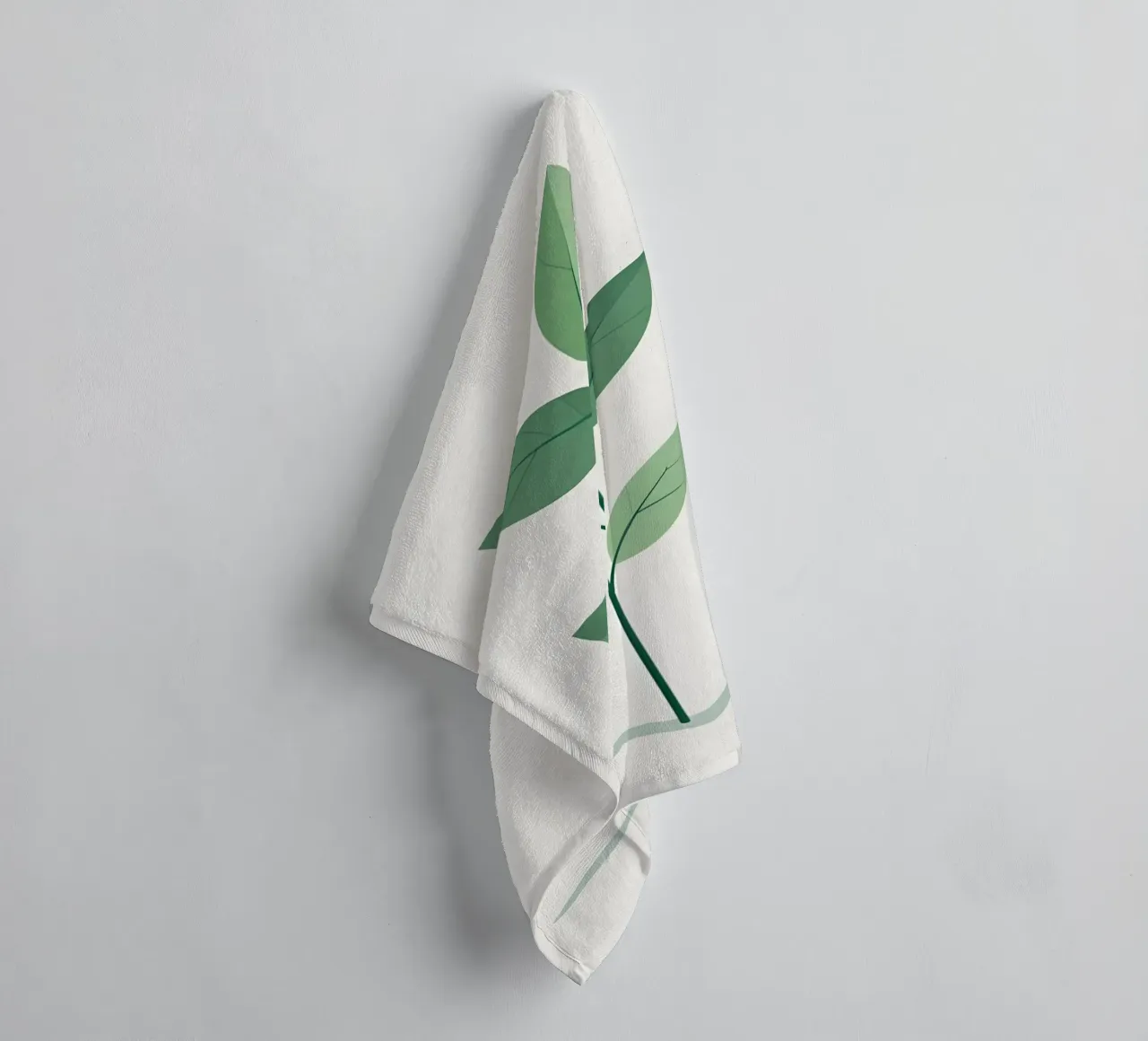 simple vector branch towel by botanical shop