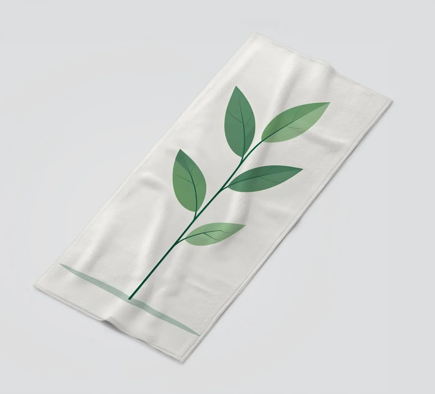 eenvoudige vectortak strandhanddoek van botanical shop