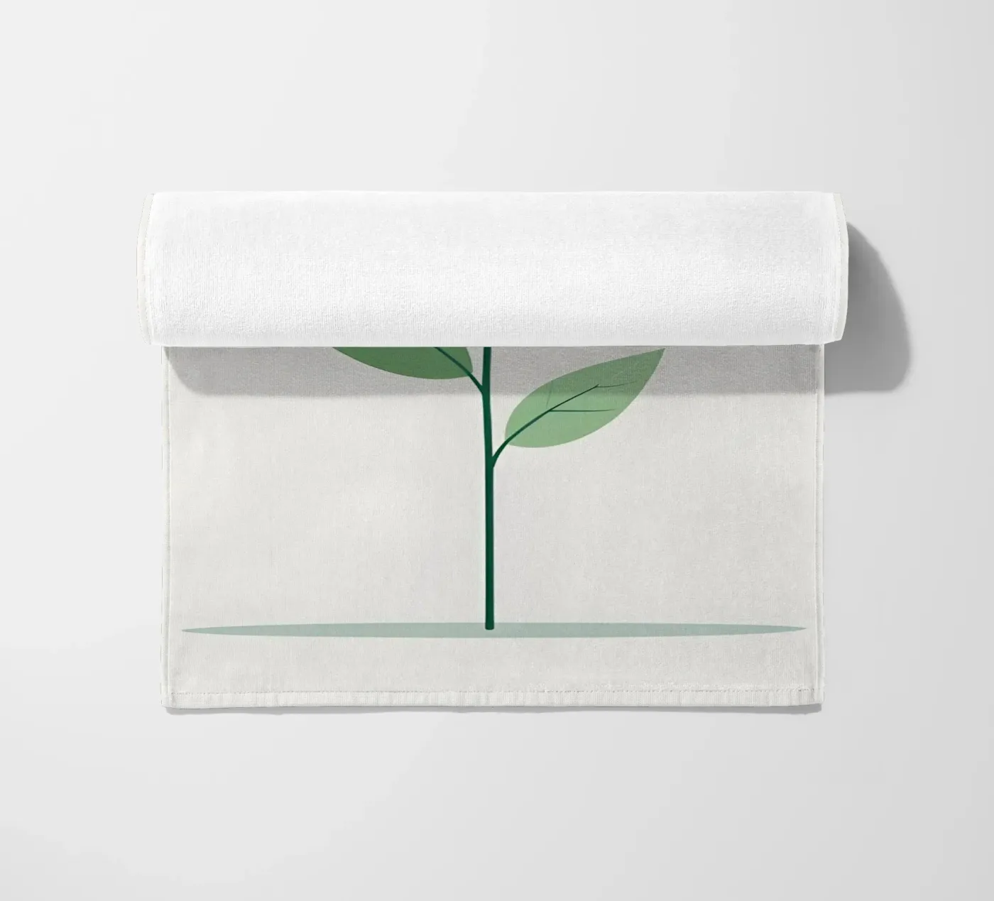 eenvoudige vectortak strandhanddoek van botanical shop