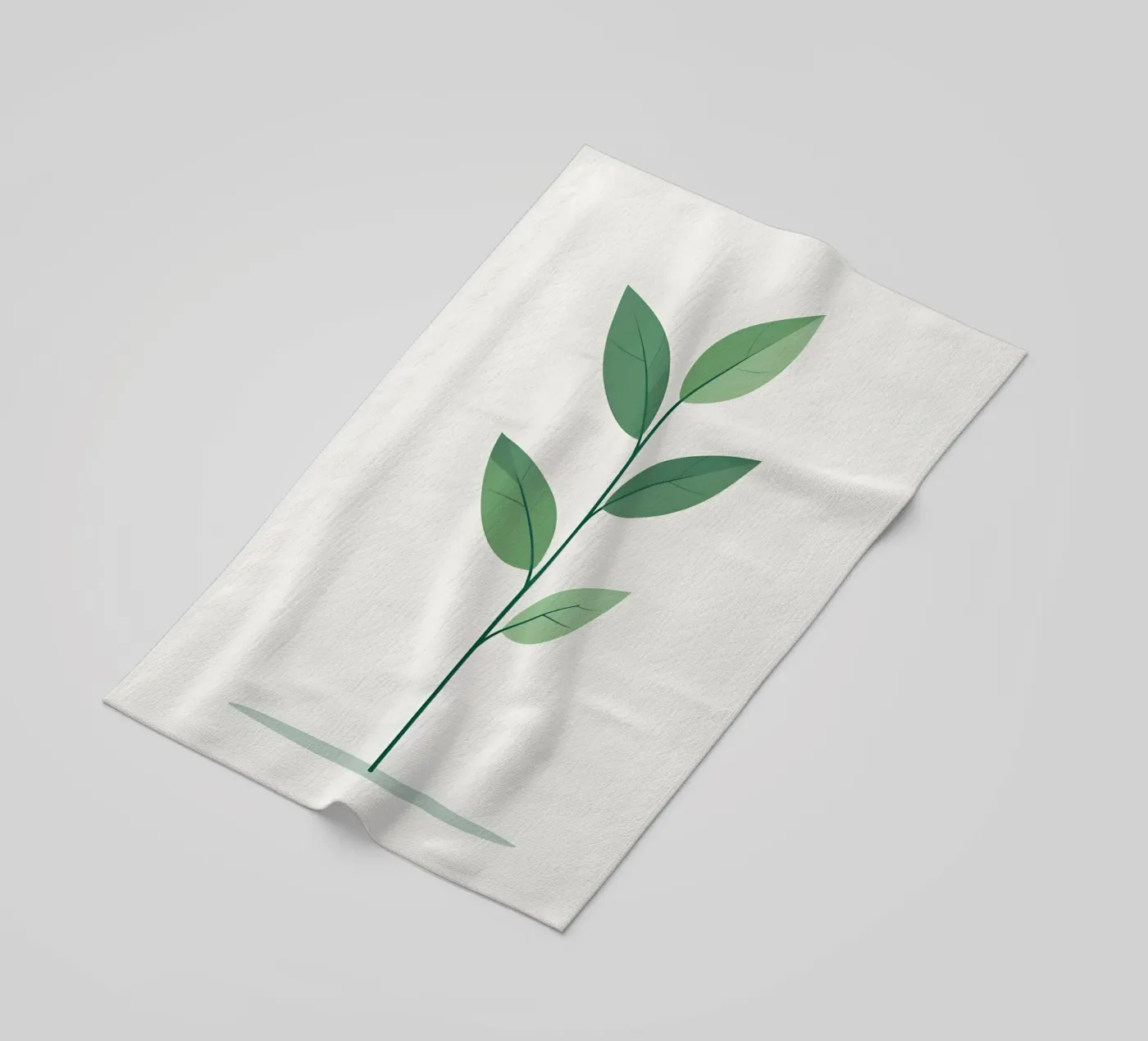 eenvoudige vectortak strandhanddoek van botanical shop