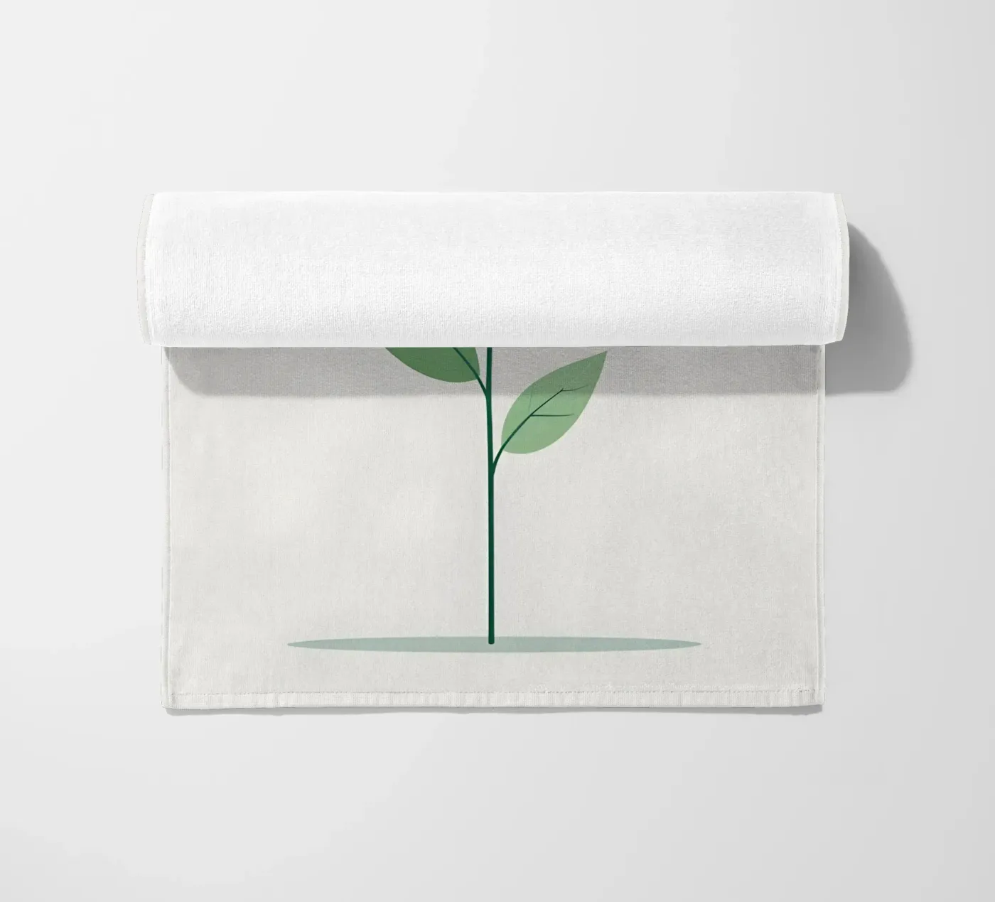 eenvoudige vectortak strandhanddoek van botanical shop