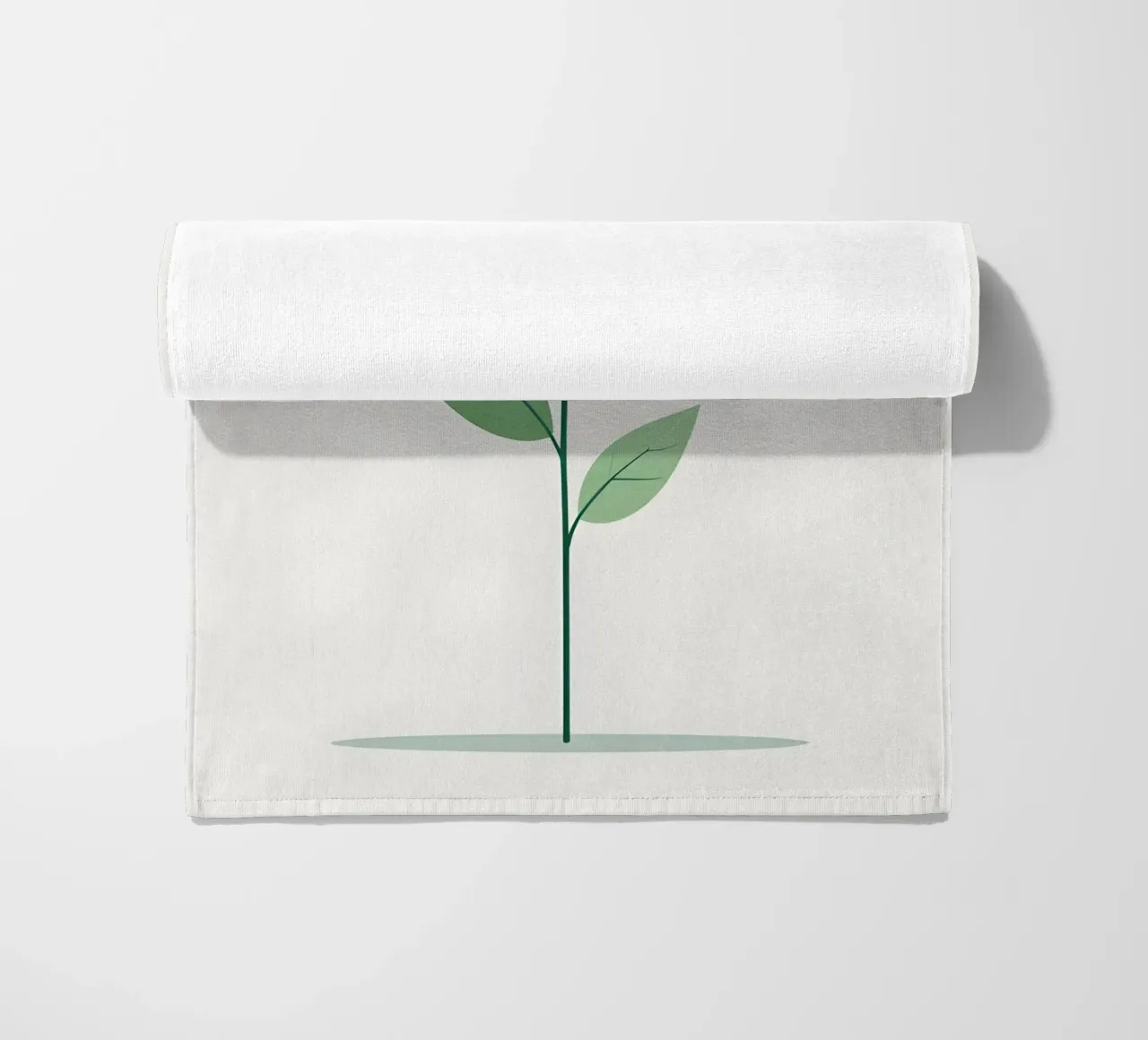 ramo vettoriale semplice telo mare da botanical shop