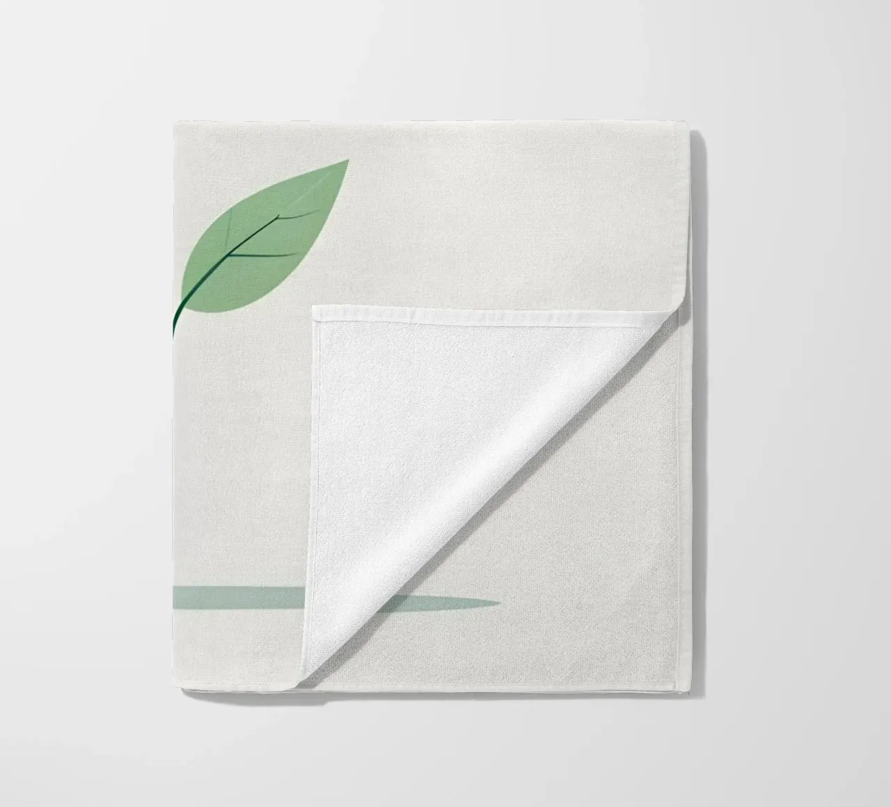 ramo vettoriale semplice telo mare da botanical shop