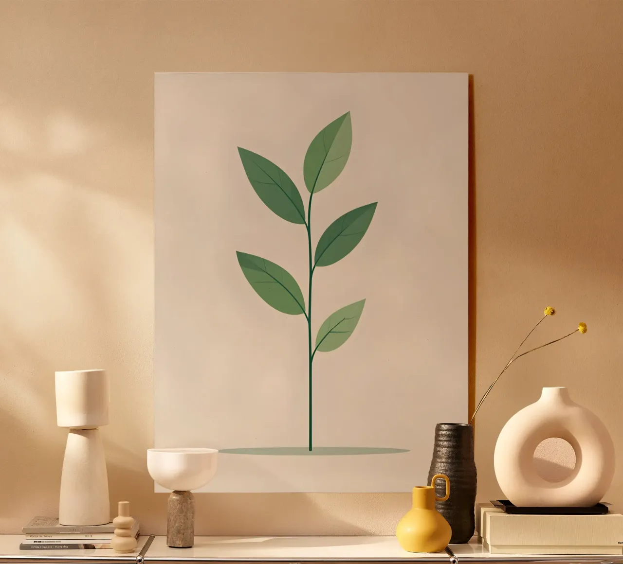 branche vectorielle simple plexiglas de botanical shop