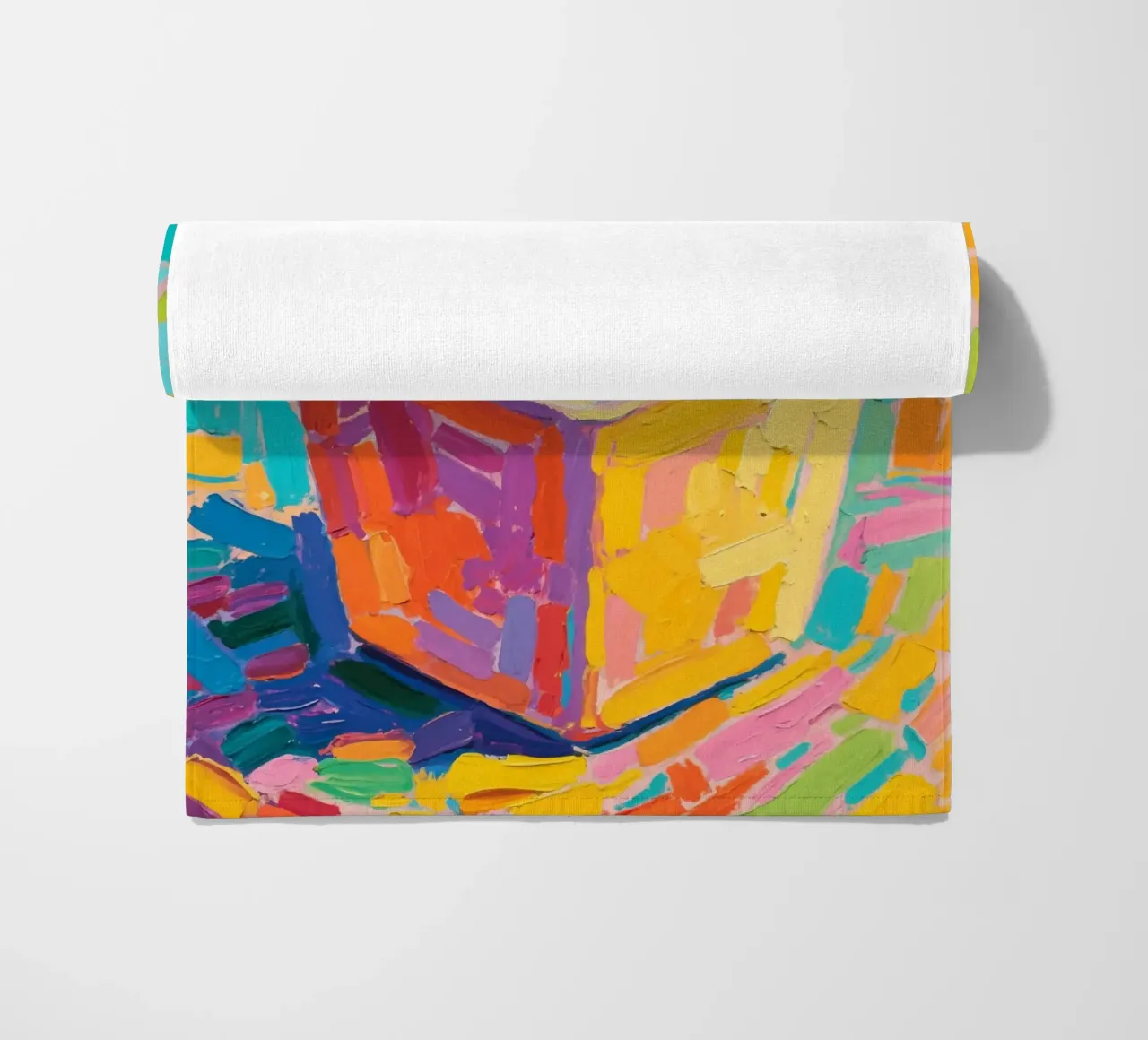 Piccolo cactus in un vaso a forma di cubo telo mare da Slash Shop