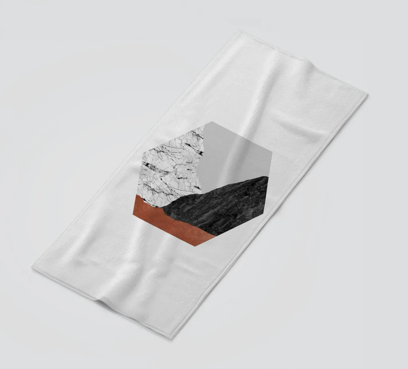 Rame geometrico I telo mare da Orara Studio