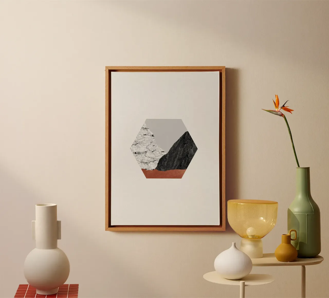 Rame geometrico I tela da Orara Studio