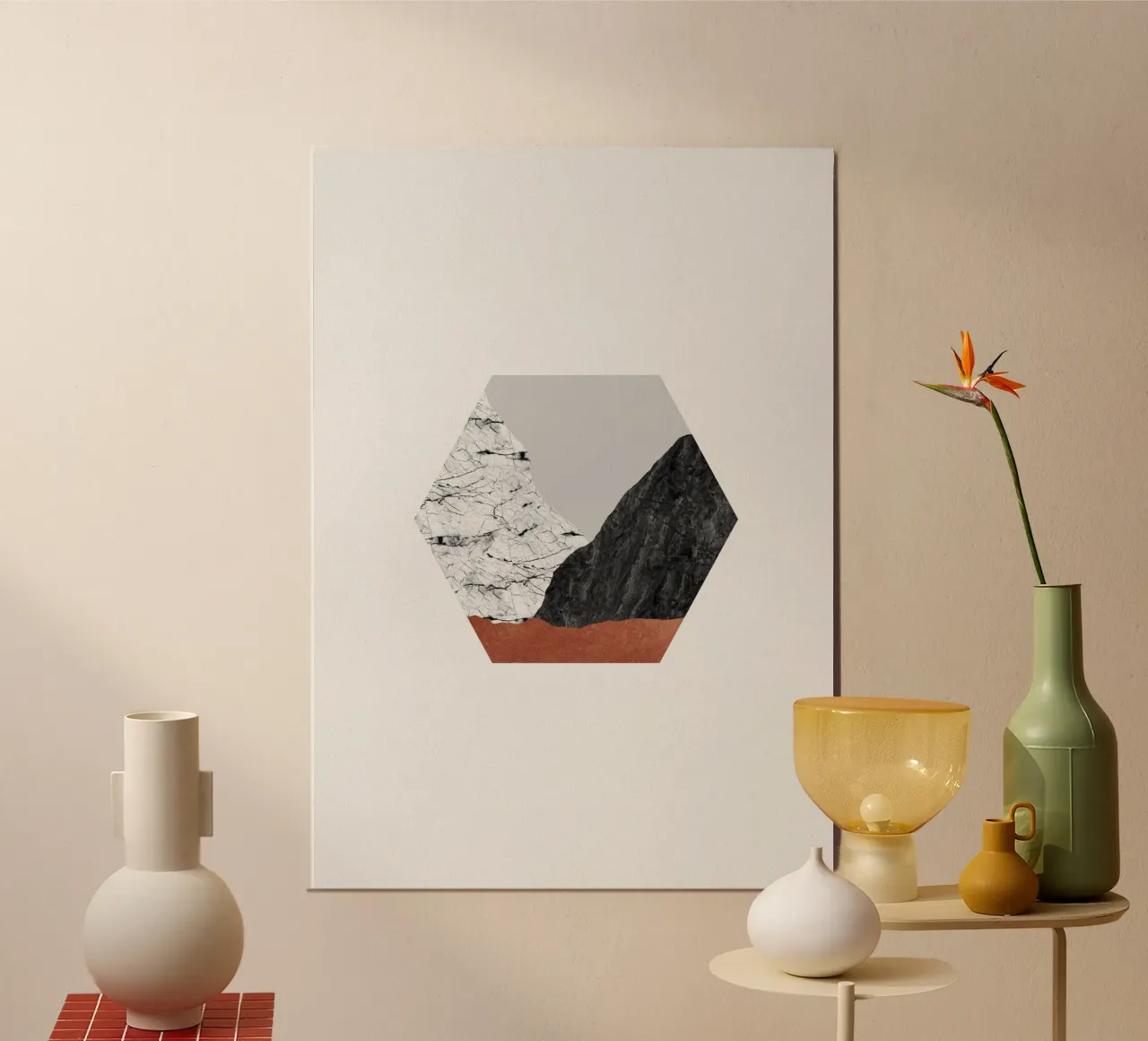 Rame geometrico I carta hahnemühle da Orara Studio