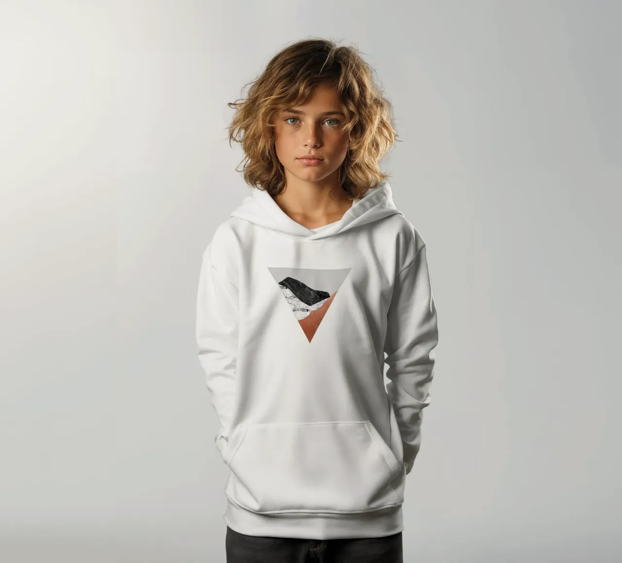Rame geometrico II felpa bambino con cappuccio da Orara Studio