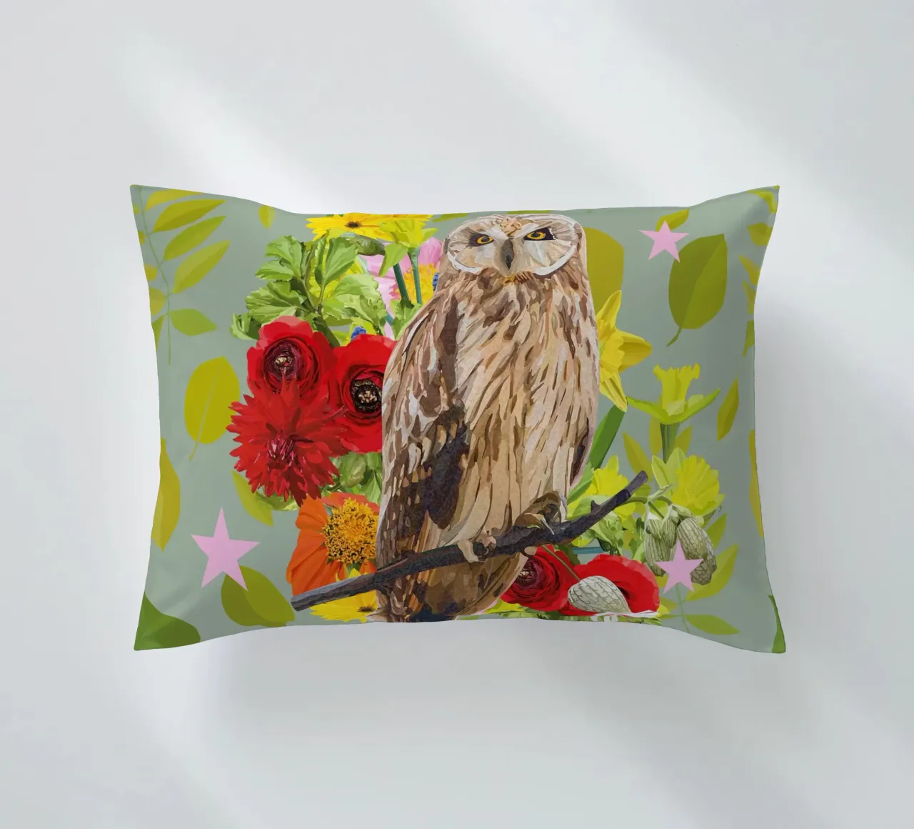 Foglie&Gufo cuscino da lauragriesch_art