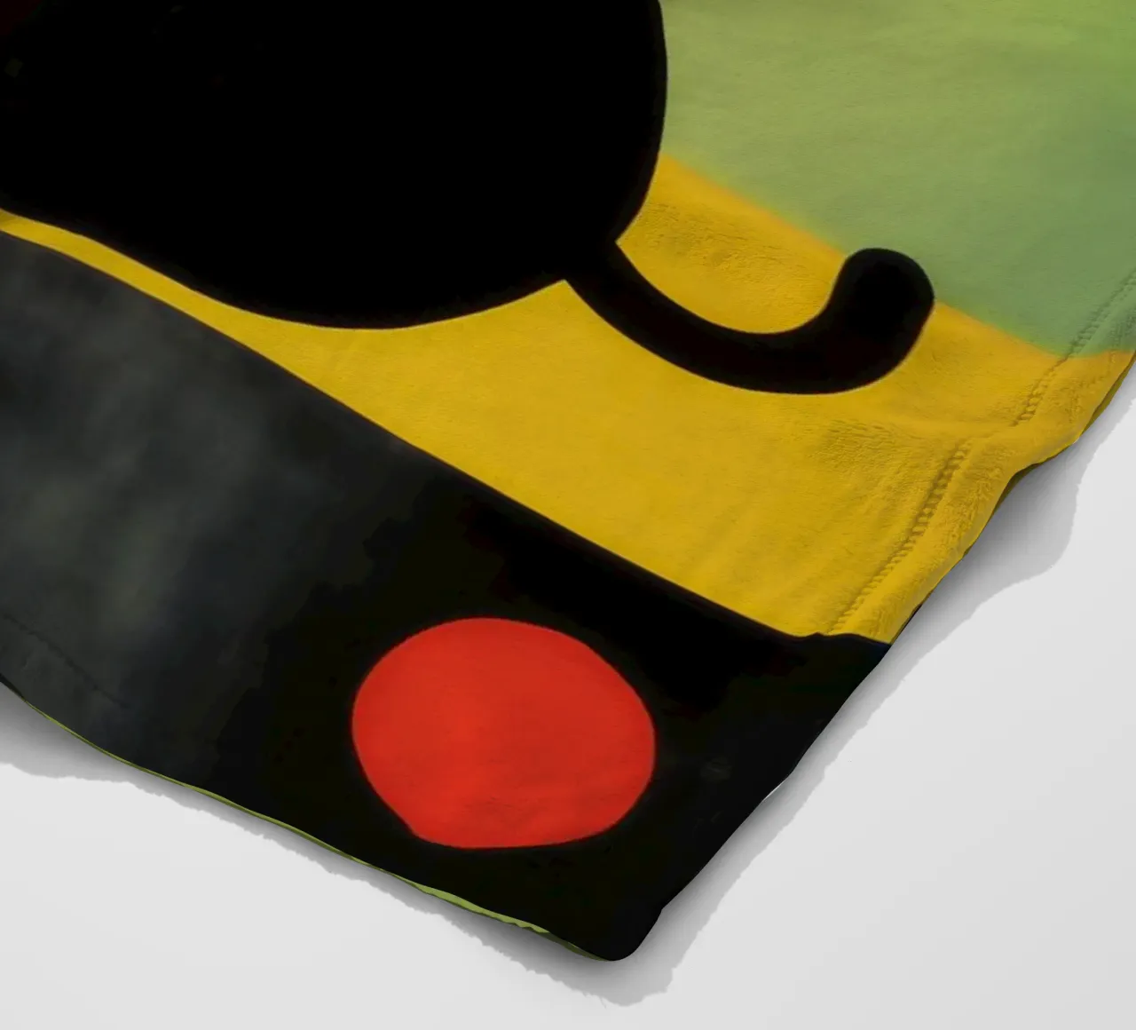 Gatto astratto ispirato a Joan Miró coperta in pile da Autofocus