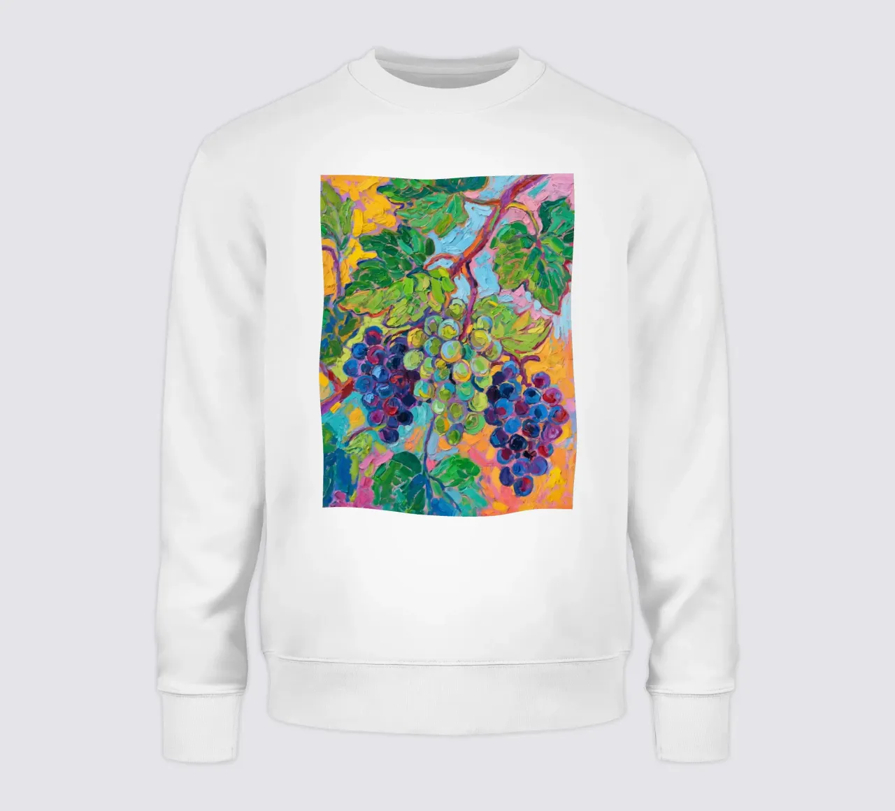 Uva e foglie verdi felpa da Slash Shop