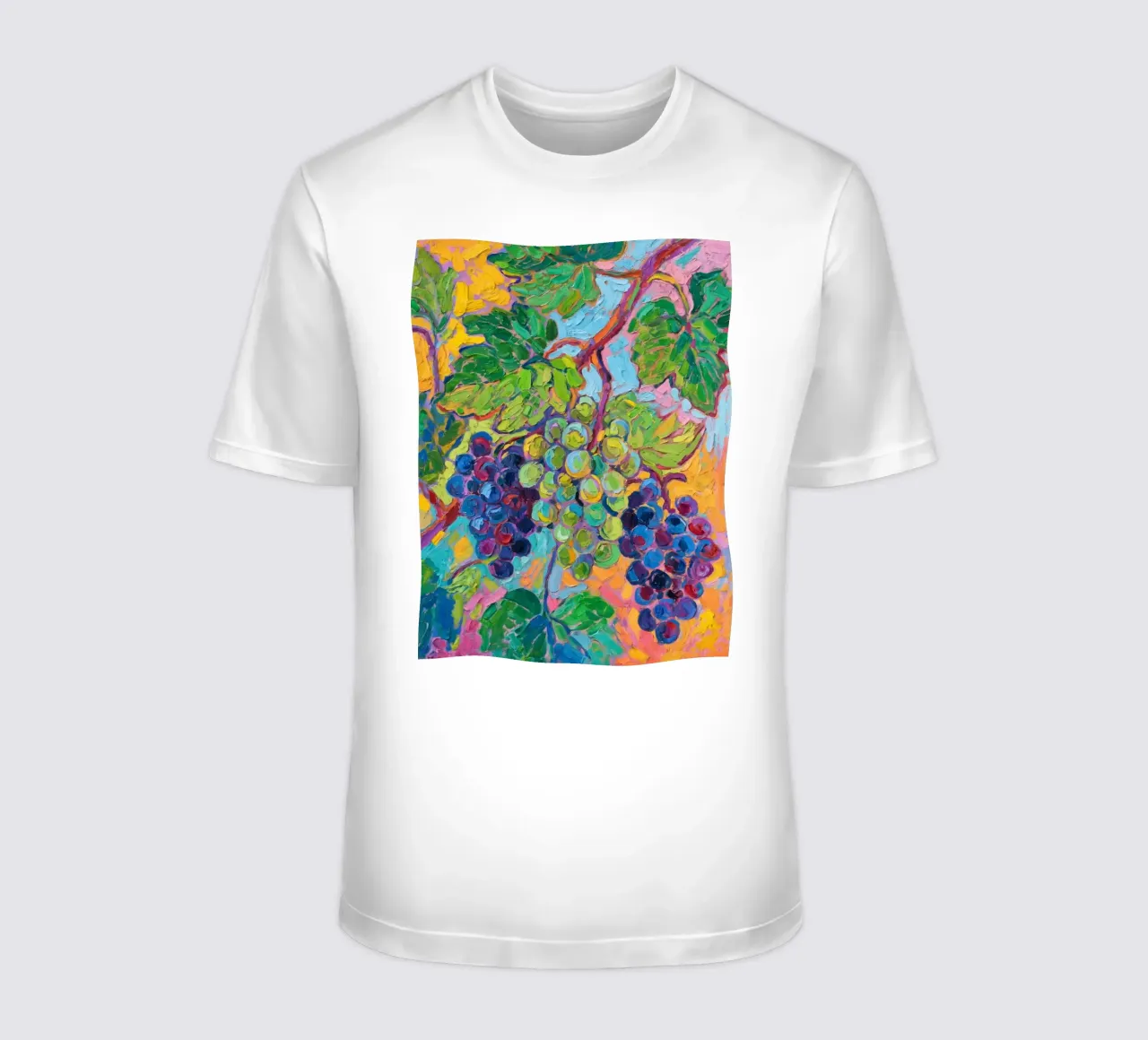 Uva e foglie verdi t-shirt da Slash Shop