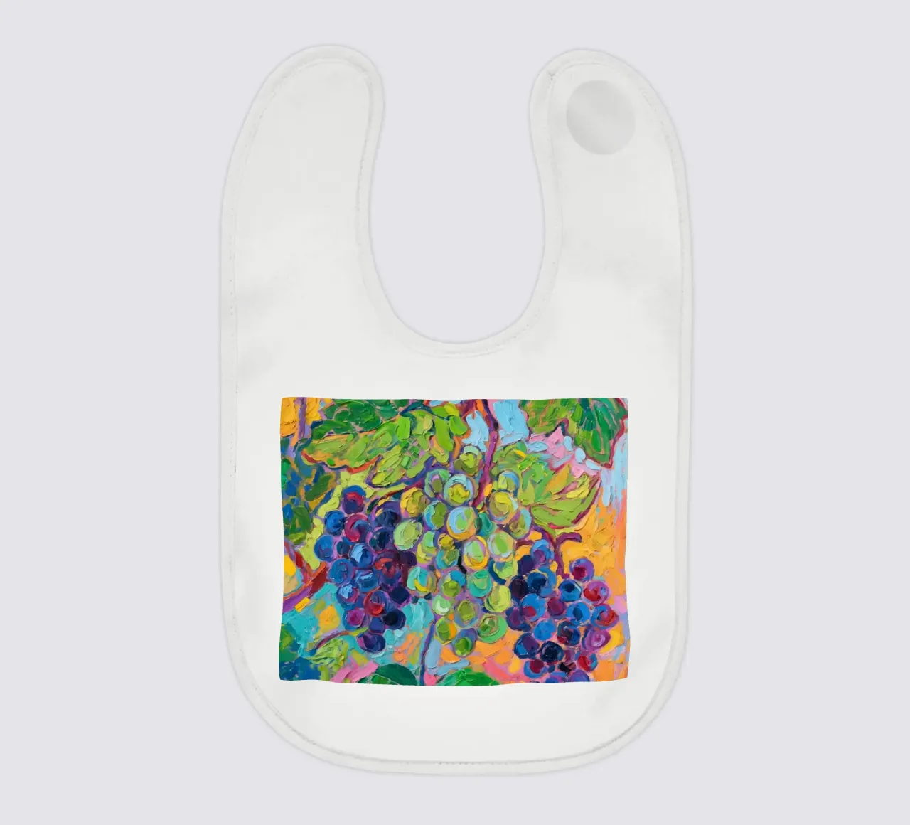 Uva e foglie verdi bavaglino da Slash Shop