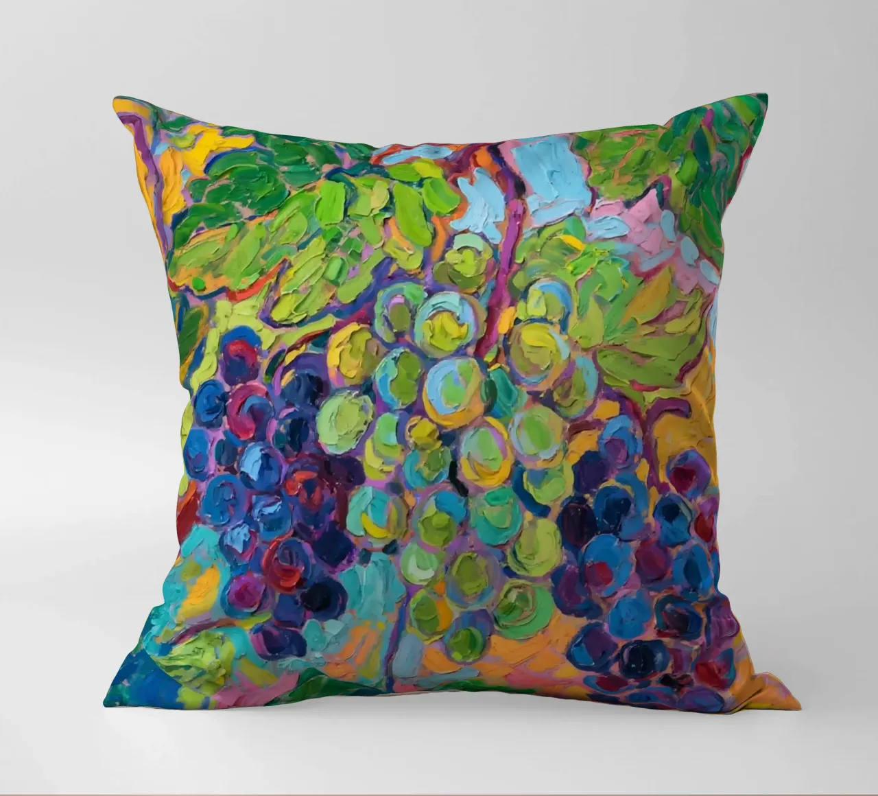 Uva e foglie verdi cuscino da Slash Shop