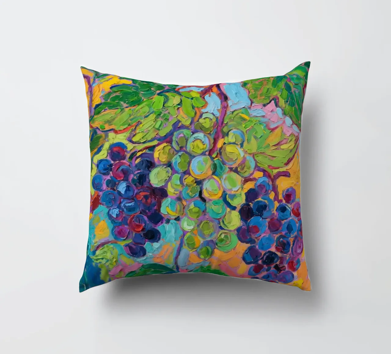 Uva e foglie verdi cuscino da Slash Shop