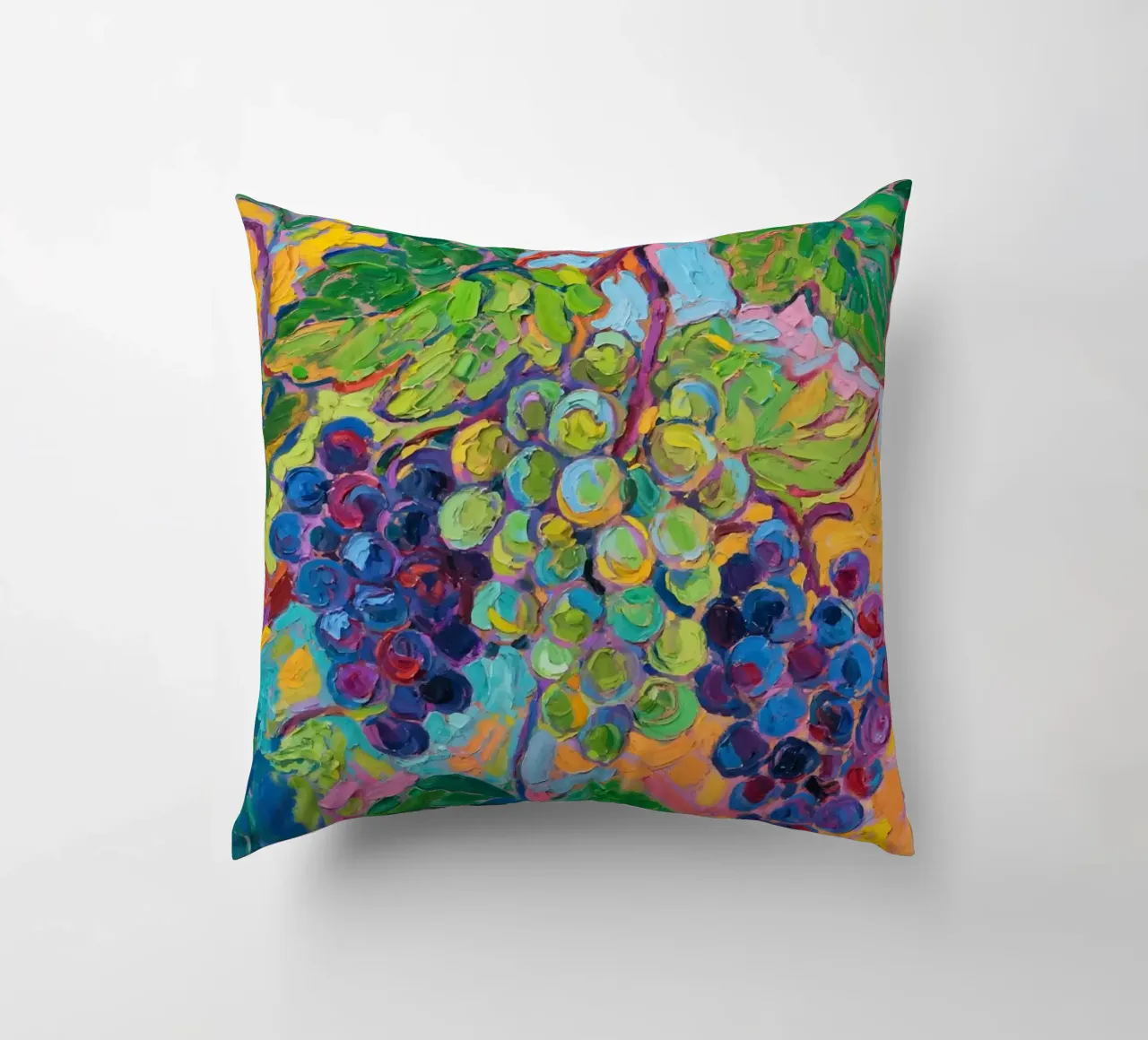 Uva e foglie verdi cuscino da Slash Shop