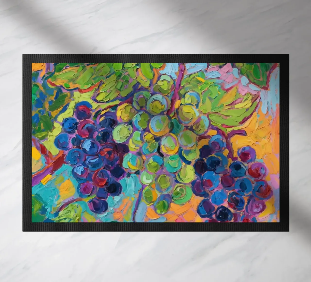 Uva e foglie verdi zerbino da Slash Shop