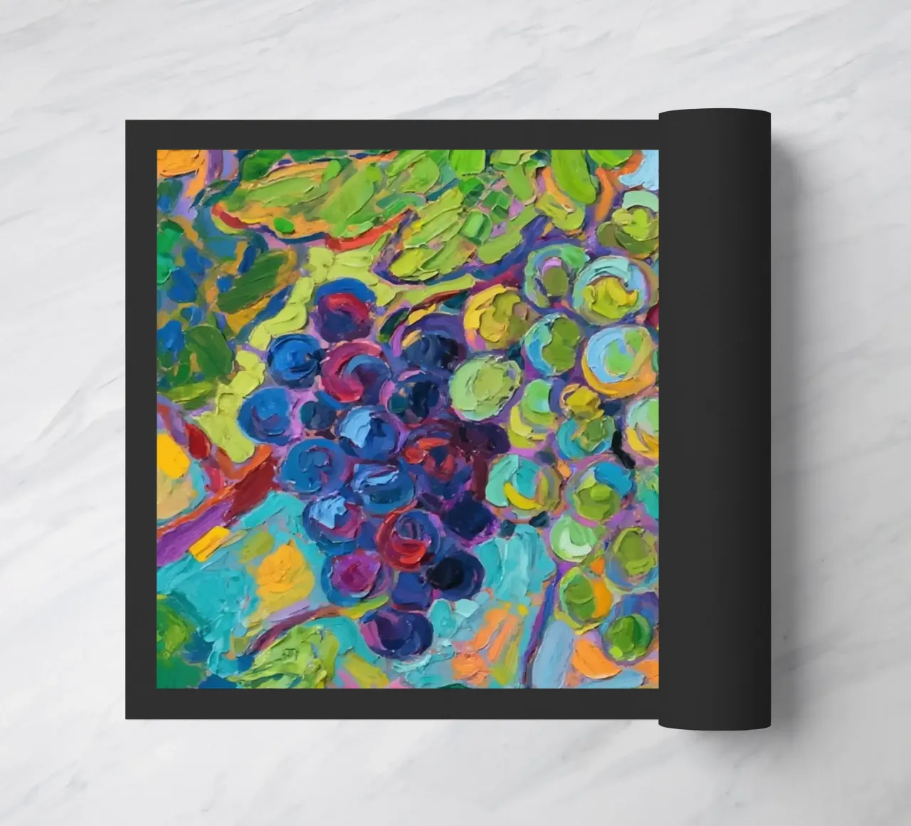 Uva e foglie verdi zerbino da Slash Shop