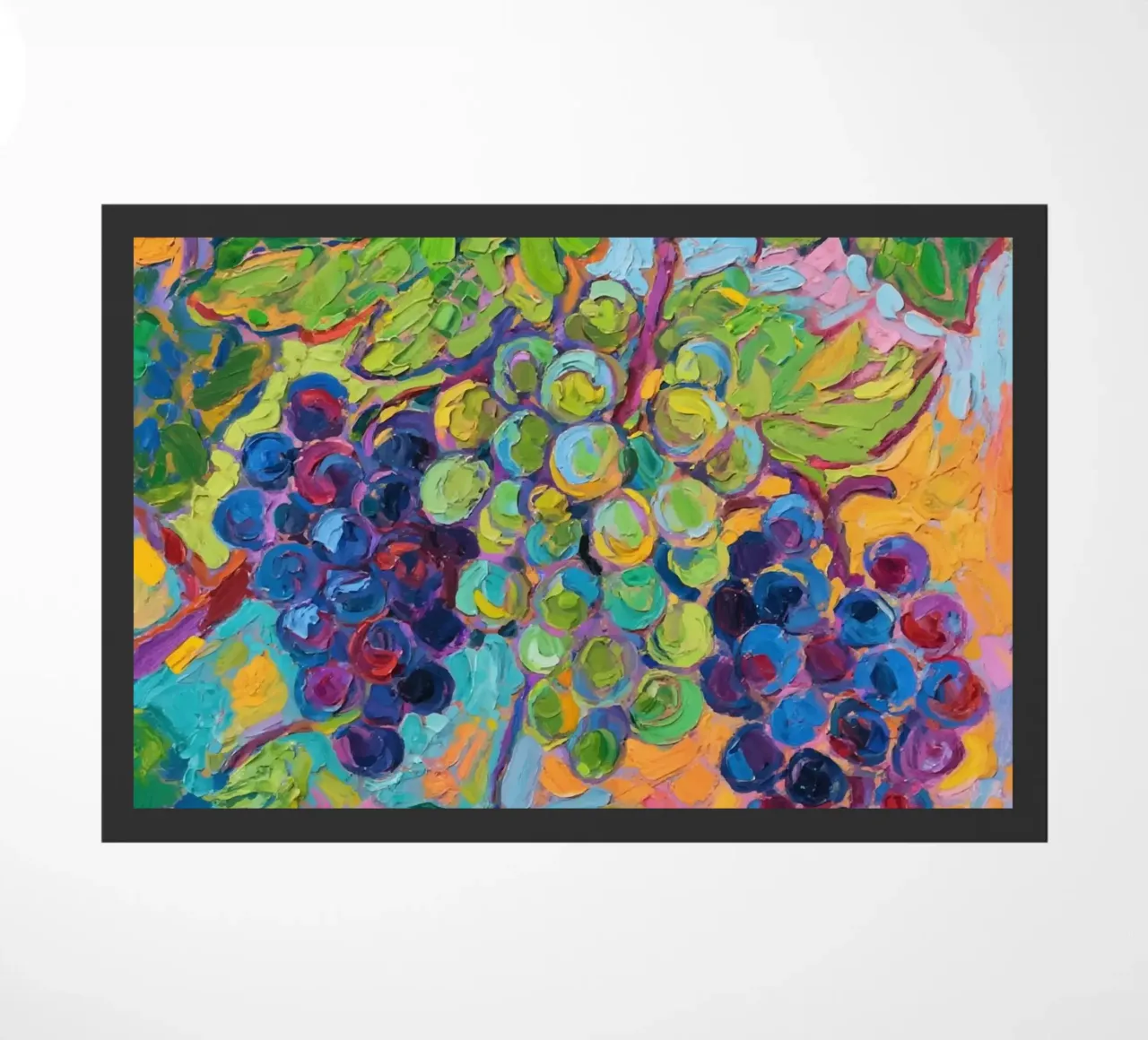 Uva e foglie verdi zerbino da Slash Shop