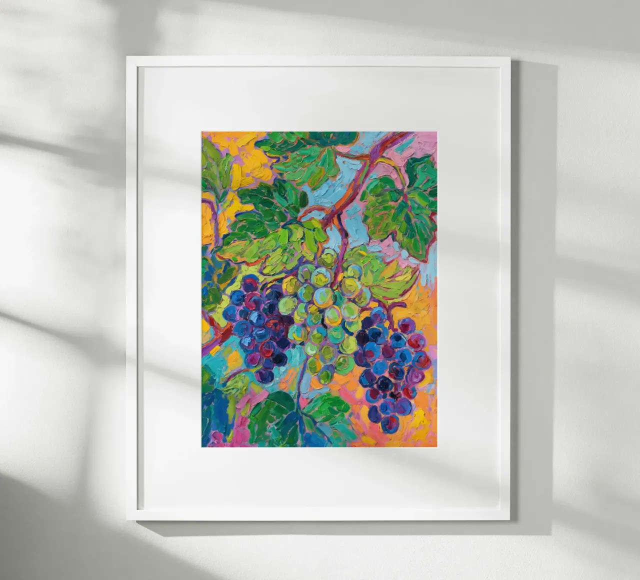 Uva e foglie verdi carta hahnemühle da Slash Shop