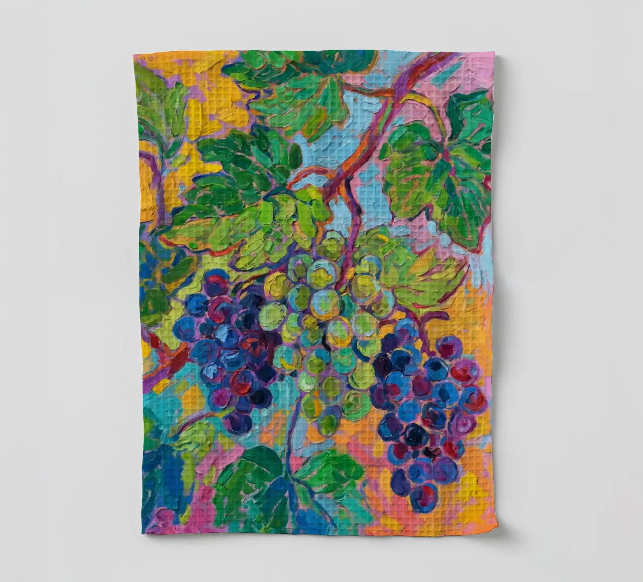 Uva e foglie verdi canovaccio da cucina da Slash Shop