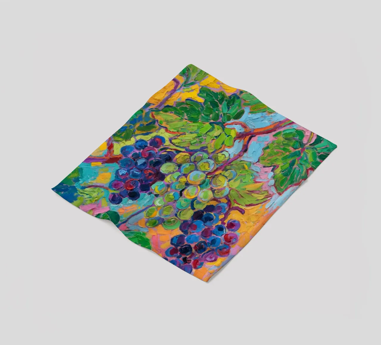 Uva e foglie verdi coperta in pile da Slash Shop