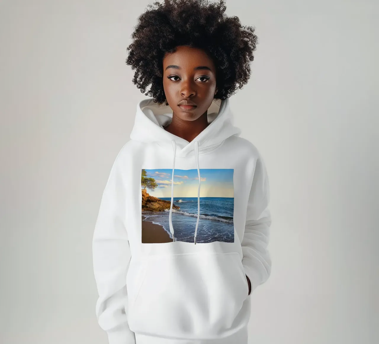 Ora in paradiso felpa con cappuccio da Romy Mueller Waterworld