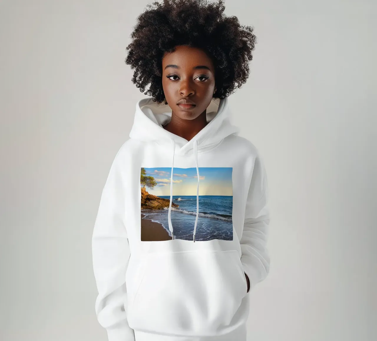 Ora in paradiso felpa con cappuccio da Romy Mueller Waterworld