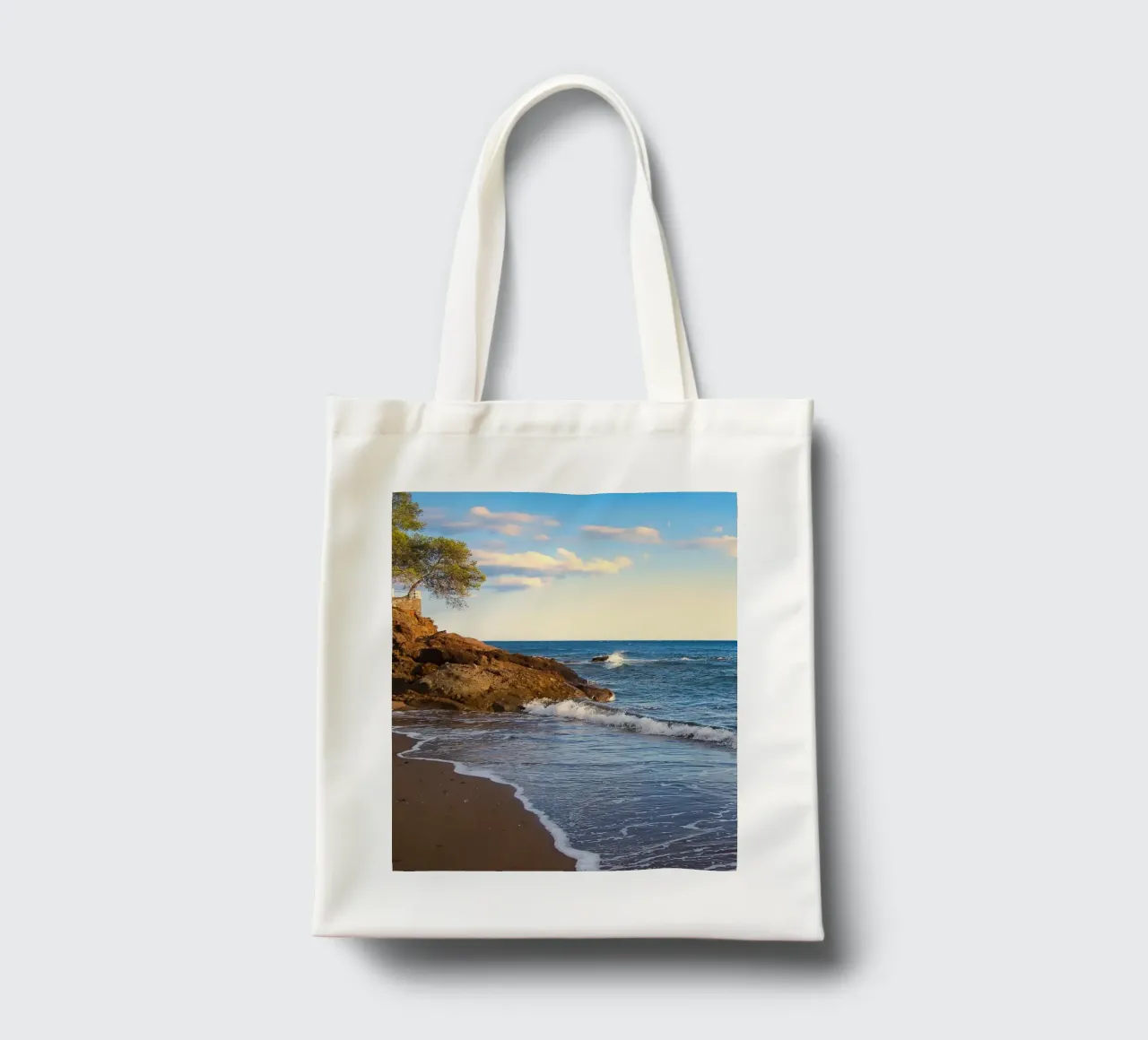 Ora in paradiso borsa in juta da Romy Mueller Waterworld