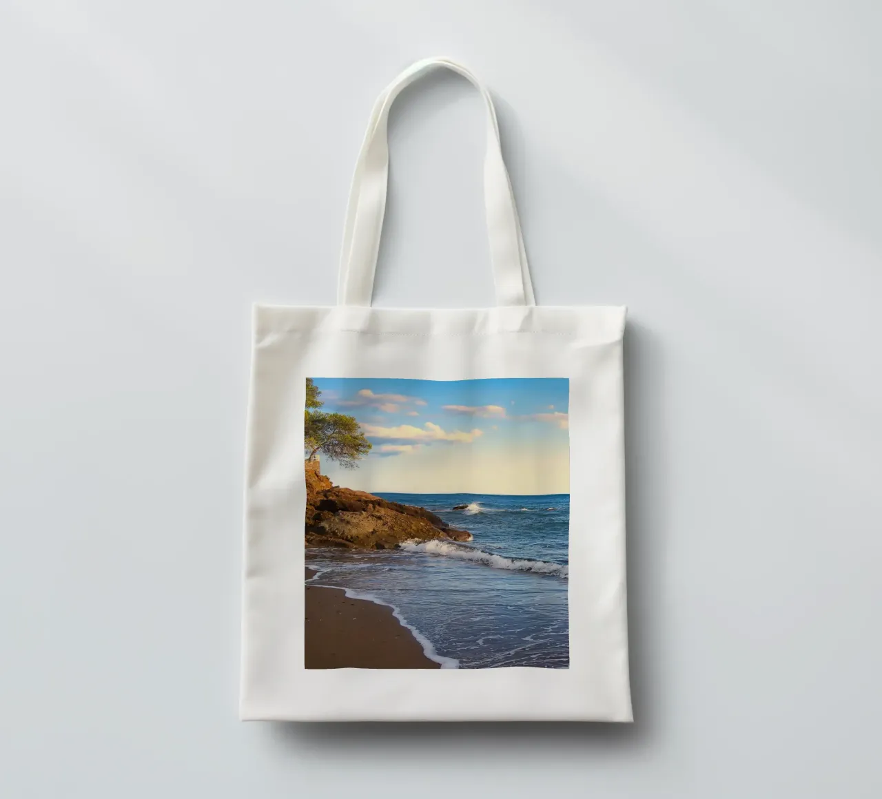 Ora in paradiso borsa in juta da Romy Mueller Waterworld