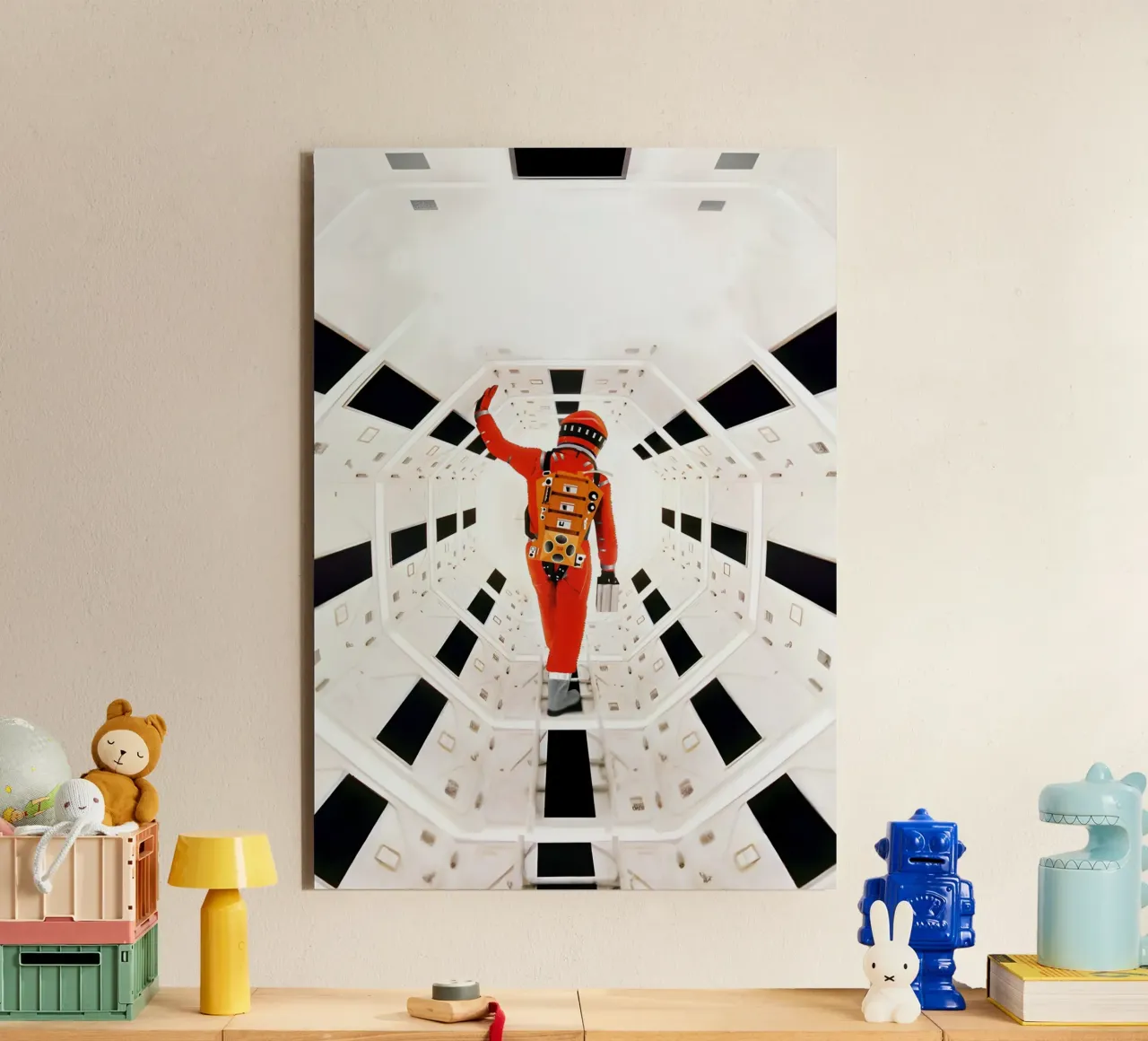 Man in out Space alluminio dibond da Funny Frame Factory