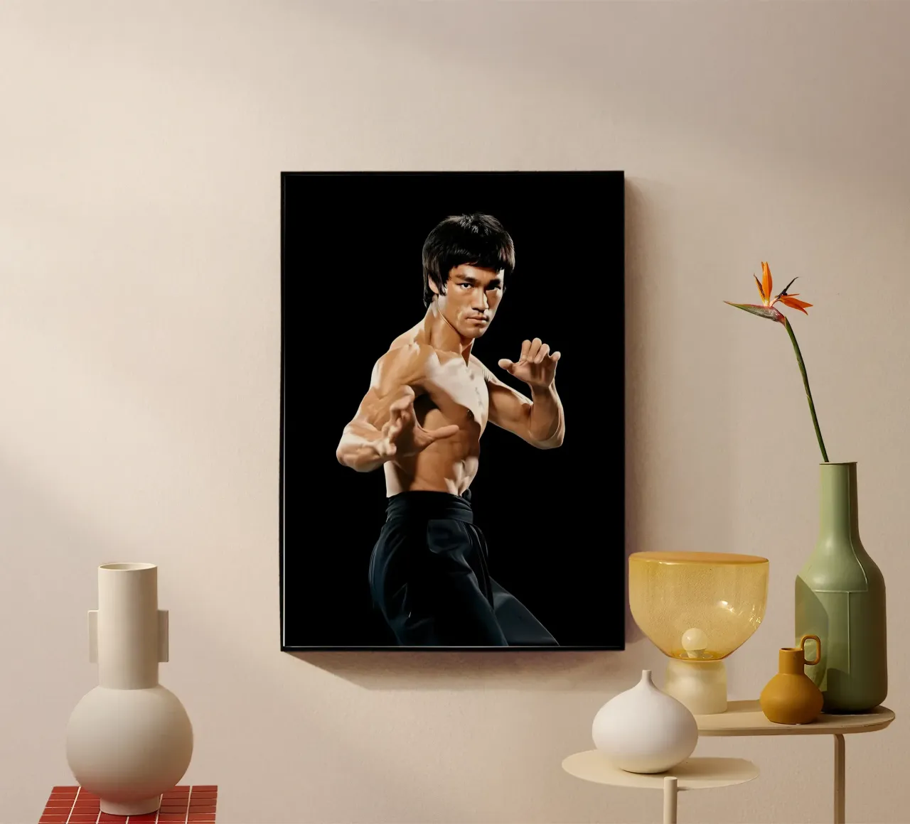 Bruce Lee plexiglass da Funny Frame Factory