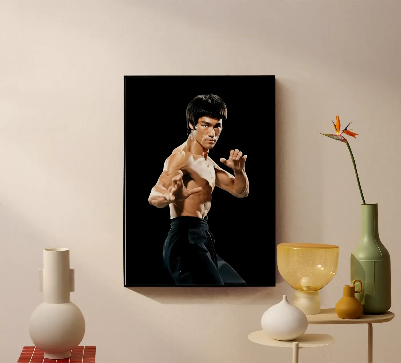 Bruce Lee acryl van Funny Frame Factory