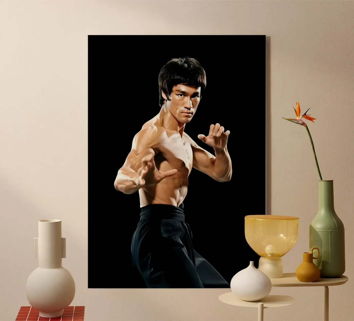 Bruce Lee plexiglass da Funny Frame Factory