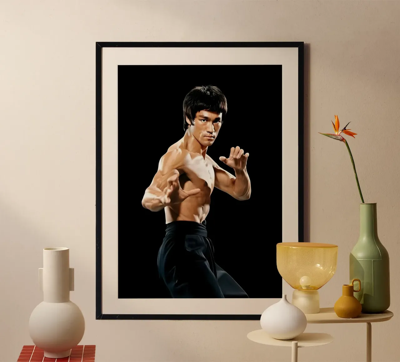Bruce Lee poster da Funny Frame Factory