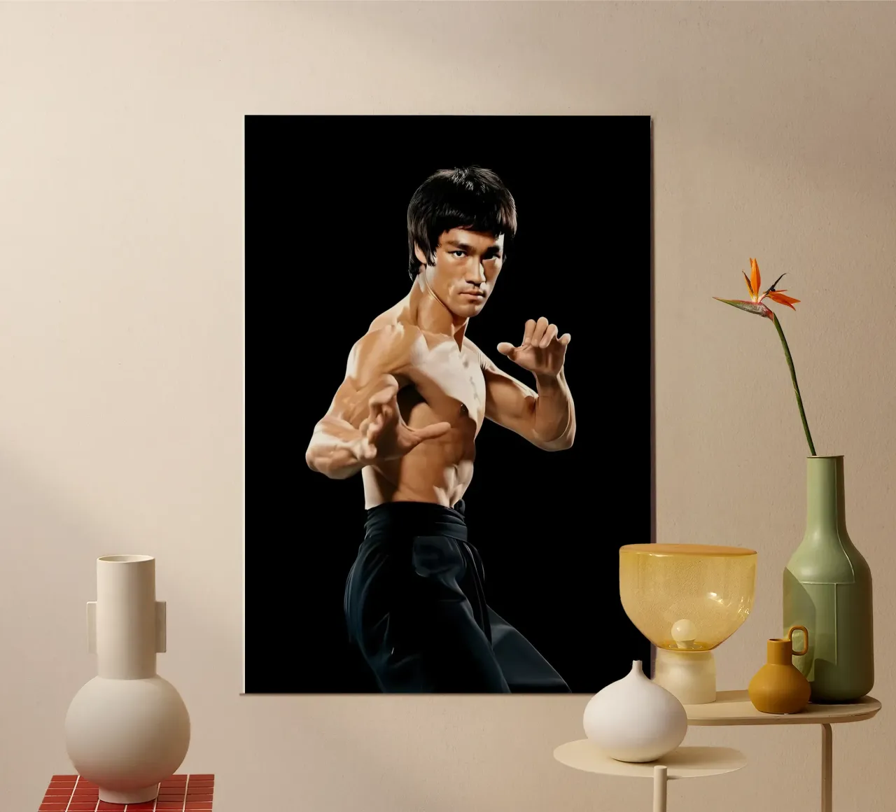 Bruce Lee poster da Funny Frame Factory