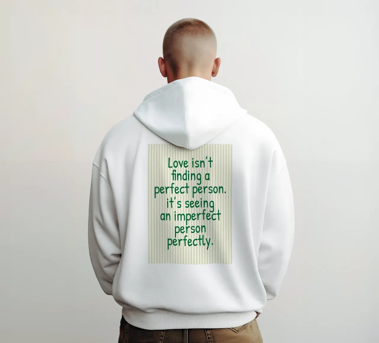 l'amore non è trovare una persona perfetta felpa con cappuccio da toegoe